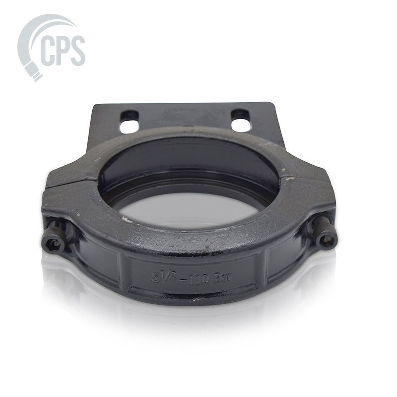 DN125 Forged Steel, Non-Adjustable 2-Bolt Clamp, W/FLANGE