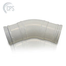 DN125 Chrome Carbide, Twin Wall W/2Extension, 45° Boom Elbow