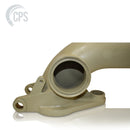 DN180 (7") Cast Steel to DN150 (6"), 90° Elbow, ZX Female Ends, W/Grout Port