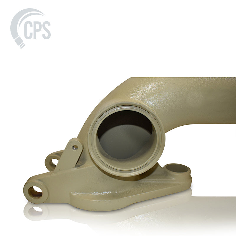 DN180 (7") Cast Steel to DN150 (6"), 90° Elbow, ZX Female Ends, W/Grout Port