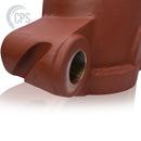 DN180 (7") Cast Steel to DN150 (6"), Reducing Elbow W/ Offset