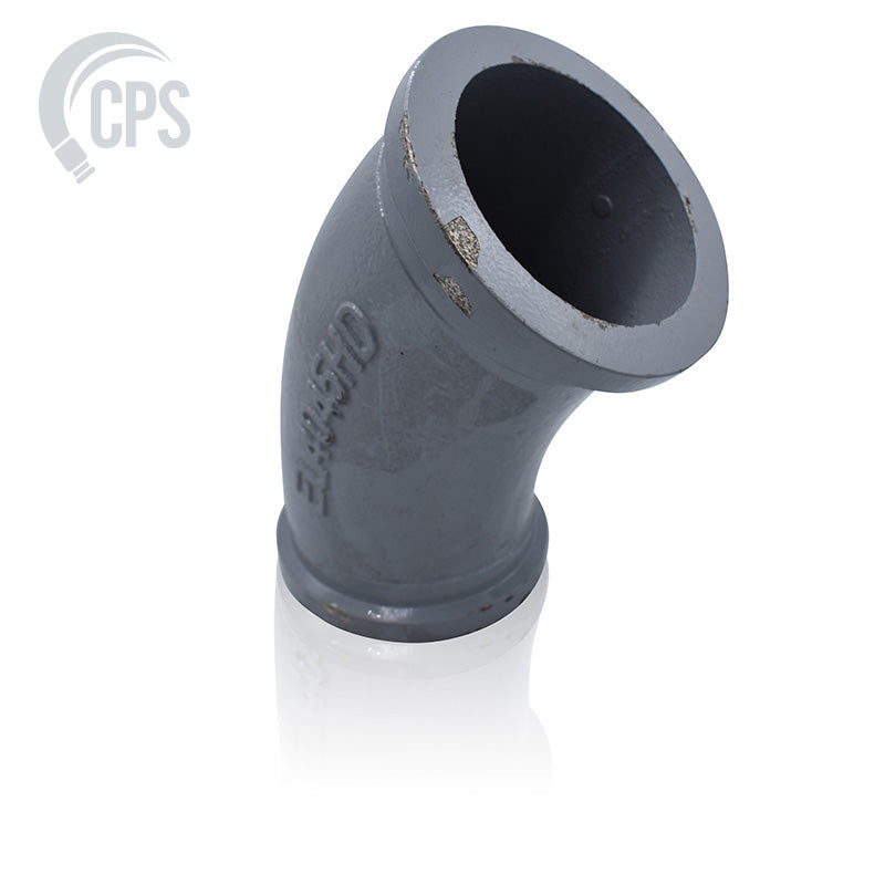 Pipe Elbow Cast, 4" x 45 Degree, R275, 10.83" Center Line Radius